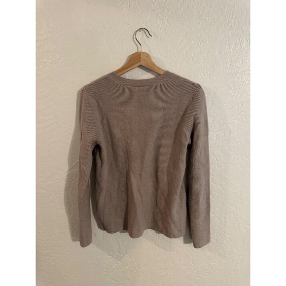 Figs Knit Ribbed Pullover Sweater in Latte Brown - Picture 11 of 11